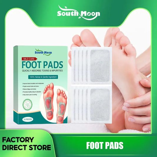100% Herbal & Gentle Ingredient Detox Foot Pads (1 BOX = 10 PATCHES-BUY 1 GET 1 FREE)